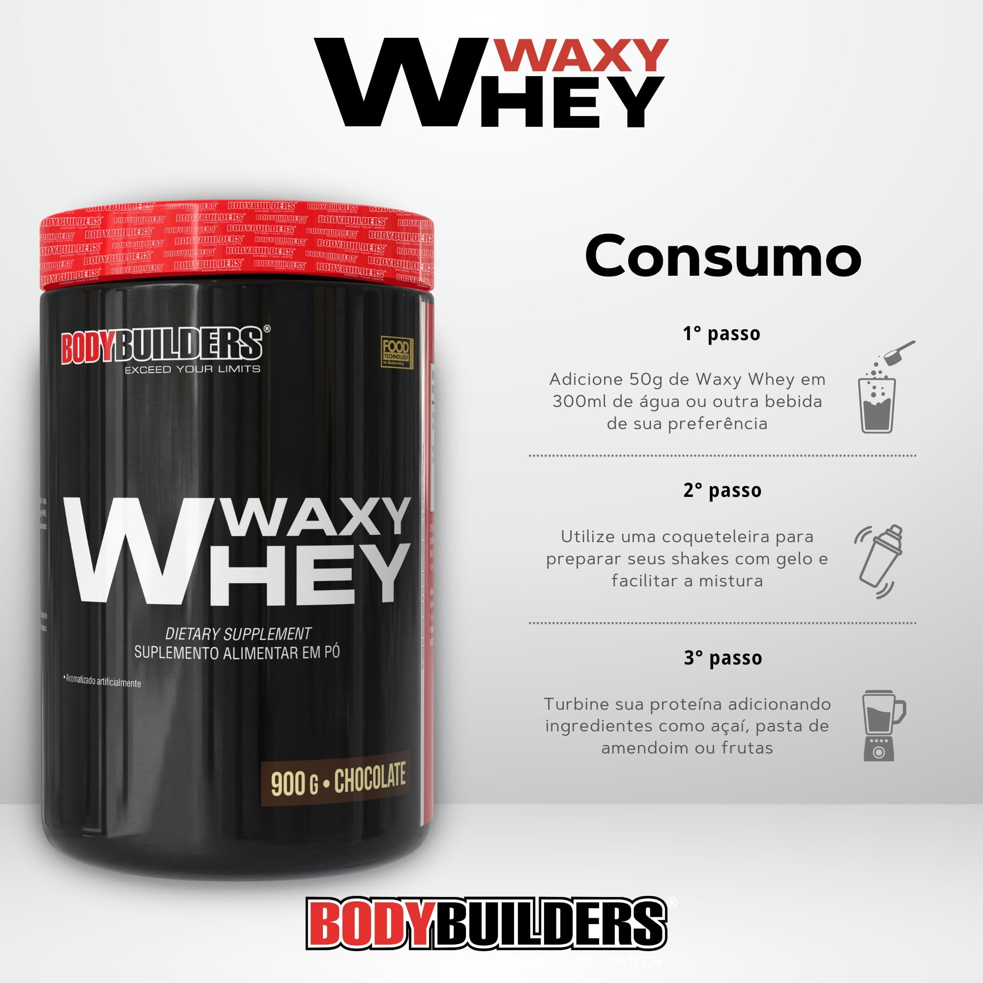 Whey Protein Giant Whey Chocolate 900g - Bodybuilders | Amazon.com.br