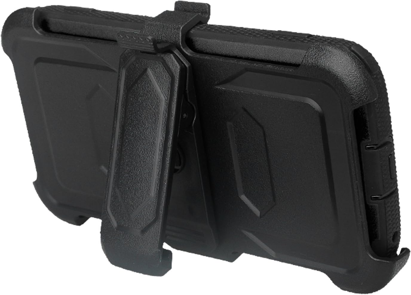 Compatible For ZTE Majesty Pro Case, ZTE Majesty Pro Plus Case, Heavy Duty Belt Clip Holster [Built In Screen Protector] Full Body Coverage Rugged Protection for ZTE Majesty Pro Z799VL, Black