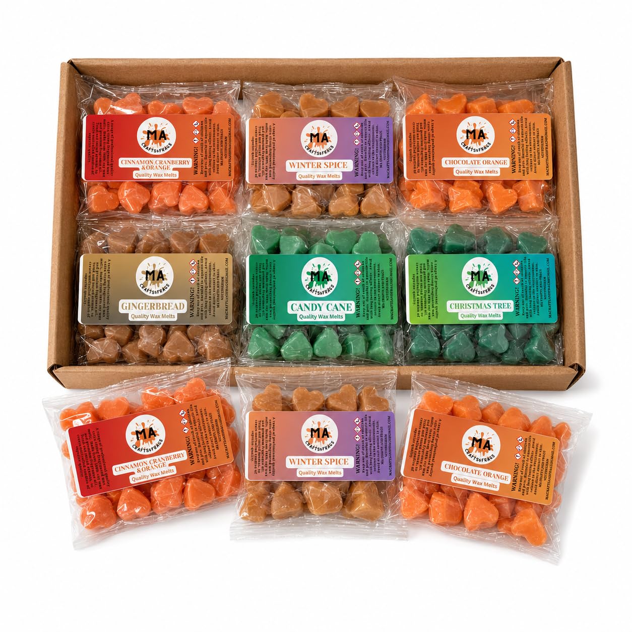 Festive Christmas Soy Wax Melts – Handmade Long Lasting Home Fragrance