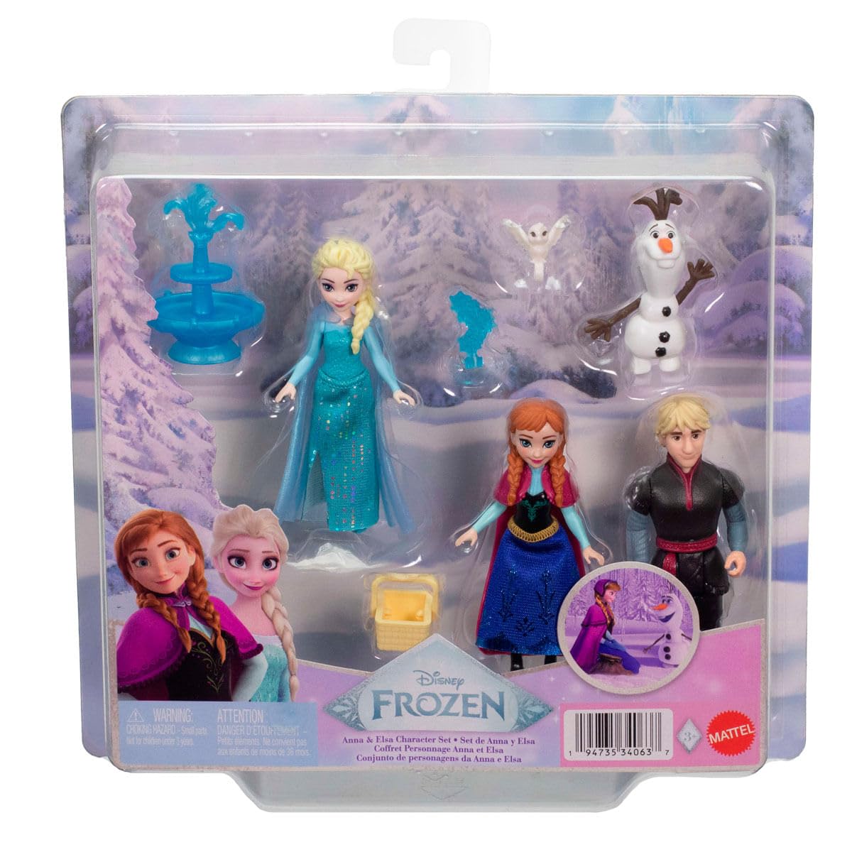 Frozen Dolls 4-Pack: Anna, Elsa, Olaf & Kristoff -4