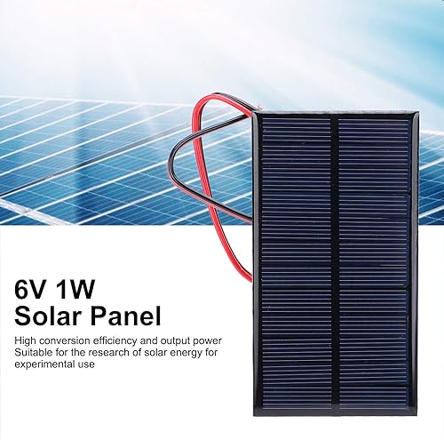 Miniatura 6 de 3 unids mini panel solar DC 6V polisilicio módulo cargador solar DIY sistema kits con cable de 11.8 in