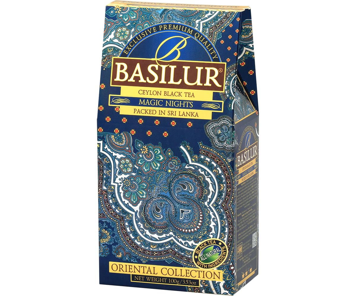 Black Leaf Tea with cranberry and cornflower "Magic Nights" Oriental Collection 100g