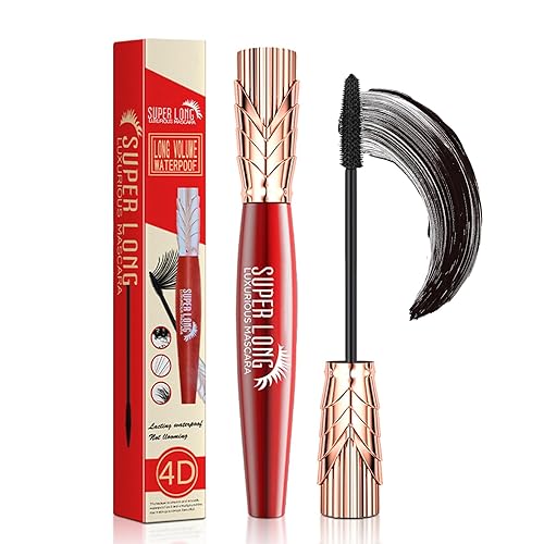 ZIZUCLE Yanquina - Máscara de pestañas súper larga 4D, rizado grueso natural, suave, delicado, estilo de plenitud, larga duración, impermeable, no