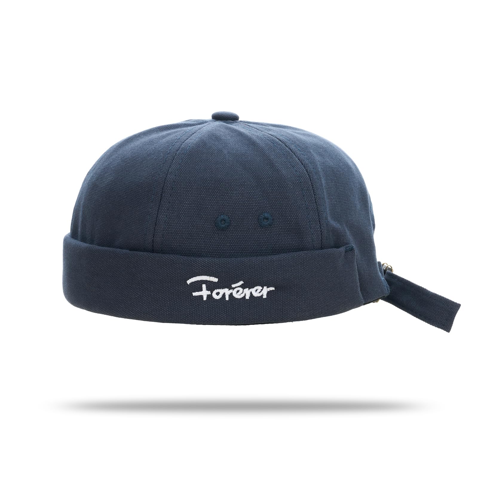 YAMEE Docker Cap męska czapka marynarska w stylu vintage, haftowana, damska, modna czapka beanie, uniseks, regulowana, czapka marynarska męska na co dzień, czapka motocyklowa (obwód czapki: 56-58 cm)