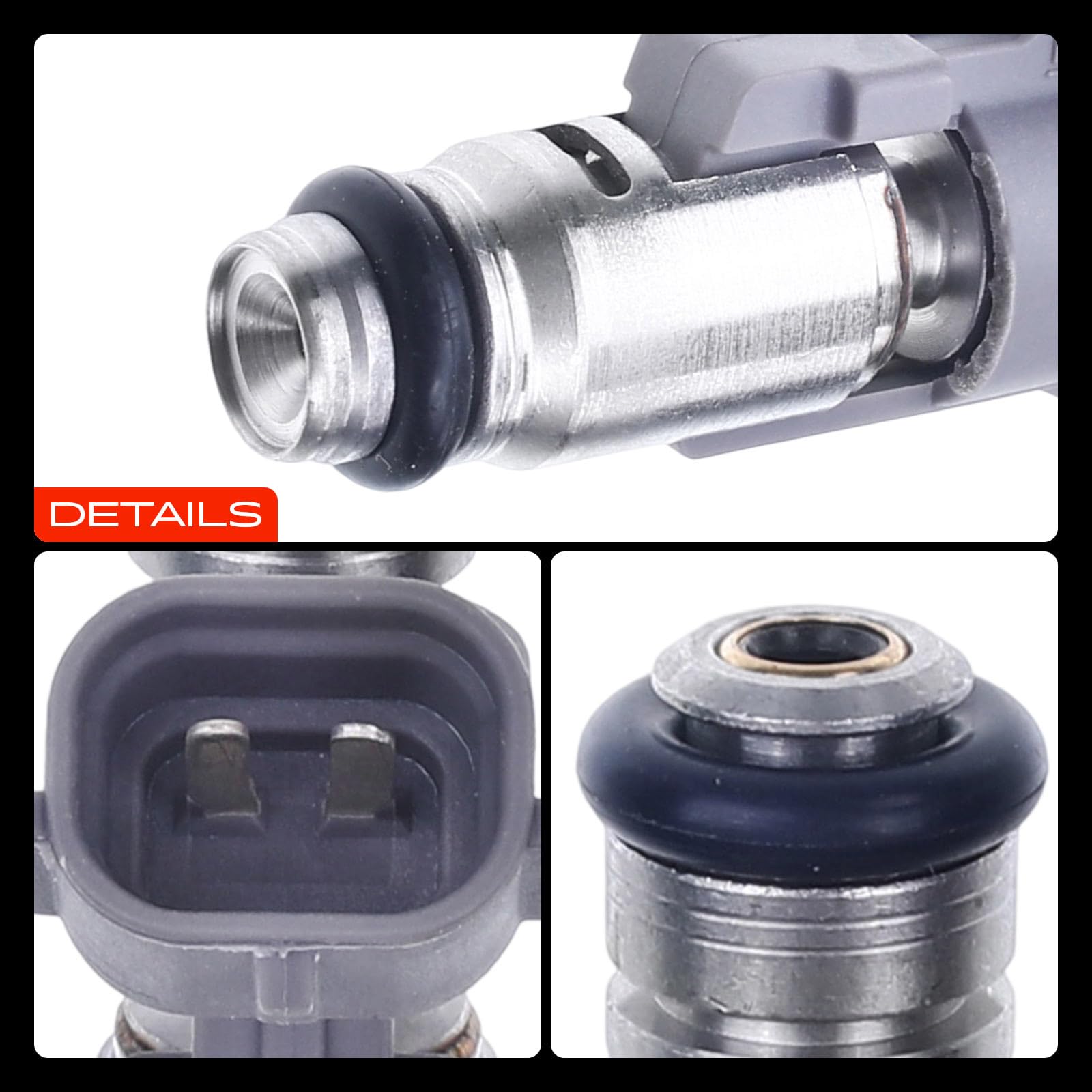 Frankberg 4x Einspritzventil 0279980311 | Kompatibel mit 307 3A/C, 207 WA WC, 307 SW 3H, C3 Pluriel HB, 206 Hatchback 2A/C, C2 JM, C4 I LC, 1.0070000000000001E3 KM