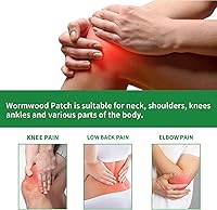 Vista 7 de MyrRhe 36 parches de rodilla, parches de calentamiento para rodilla, extracto de ajenjo natural para rodilla, hombro, espalda, cuello