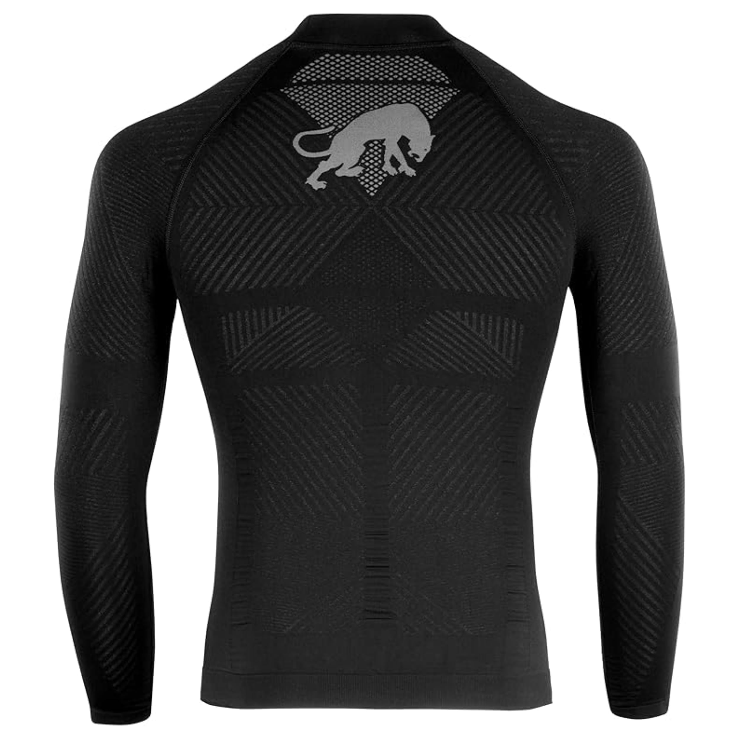 Furygan Active Long Sleeves - Termiczny top unisex, odzież techniczna z technologią termoregulacyjną 37,5, wygodna do jazdy na motocyklu, rowerze, jazdy na nartach, szybkoschnąca, bezszwowa,