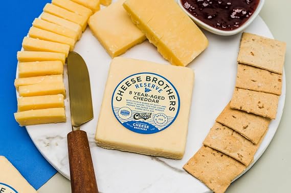 Cheese Bros. Cheddar Cheese | Made in Wisconsin (8-Year Aged, 8 Count)
