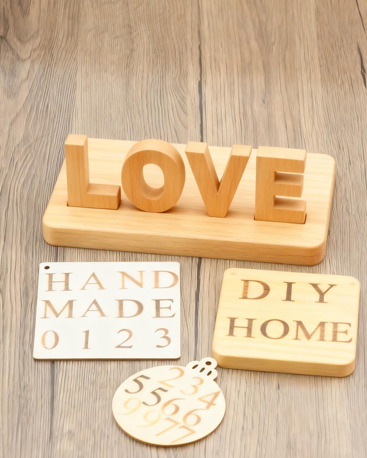 Holzbrennen-Buchstaben-Set, 26 Stück, Alphabet-Markenstempel für Holz, Leder, Hüte, Grillbrot, mit einem 60 W elektrischen Brandeisen (1,2 cm, 10 Zahlen)