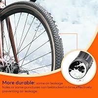 2 camere de bicicletă YunSCM auto-etanșante, groase, 28-29 inchi, 57-64 622, 28-29x2.125 2.25 2.30 2.35 2.40, ventil AV 32 mm 4