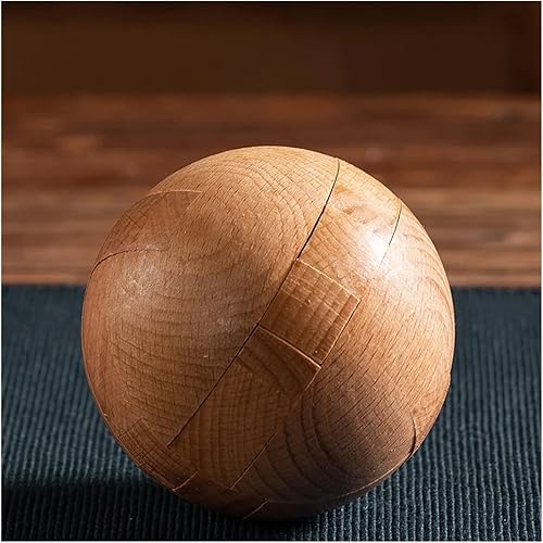 JiNks Rompecabezas de madera - Rompecabezas 3D para adultos, rompecabezas de lógica de madera, cubo de serpiente de madera, cubo mágico, bola