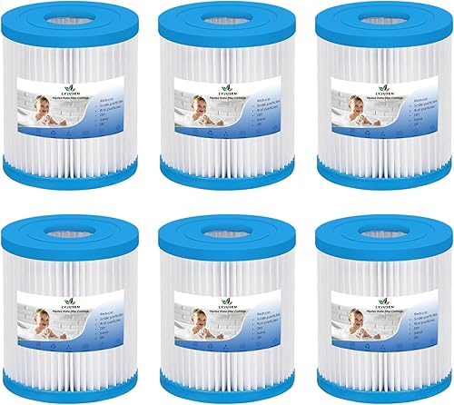Reemplazo de filtro de piscina tipo I para bombas de filtro de 300330 galoneshora58093Summer Waves P53RX0330000P53FX0330000-6 unidades