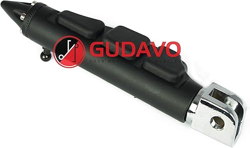 Miniatura 4 de Motocicleta cromo aluminio pie clavijas trasero pasajero pedal con soportes para HONDA GL1500 VALKYRIE (todos los modles) 1997-2004 (GTW mate balck)