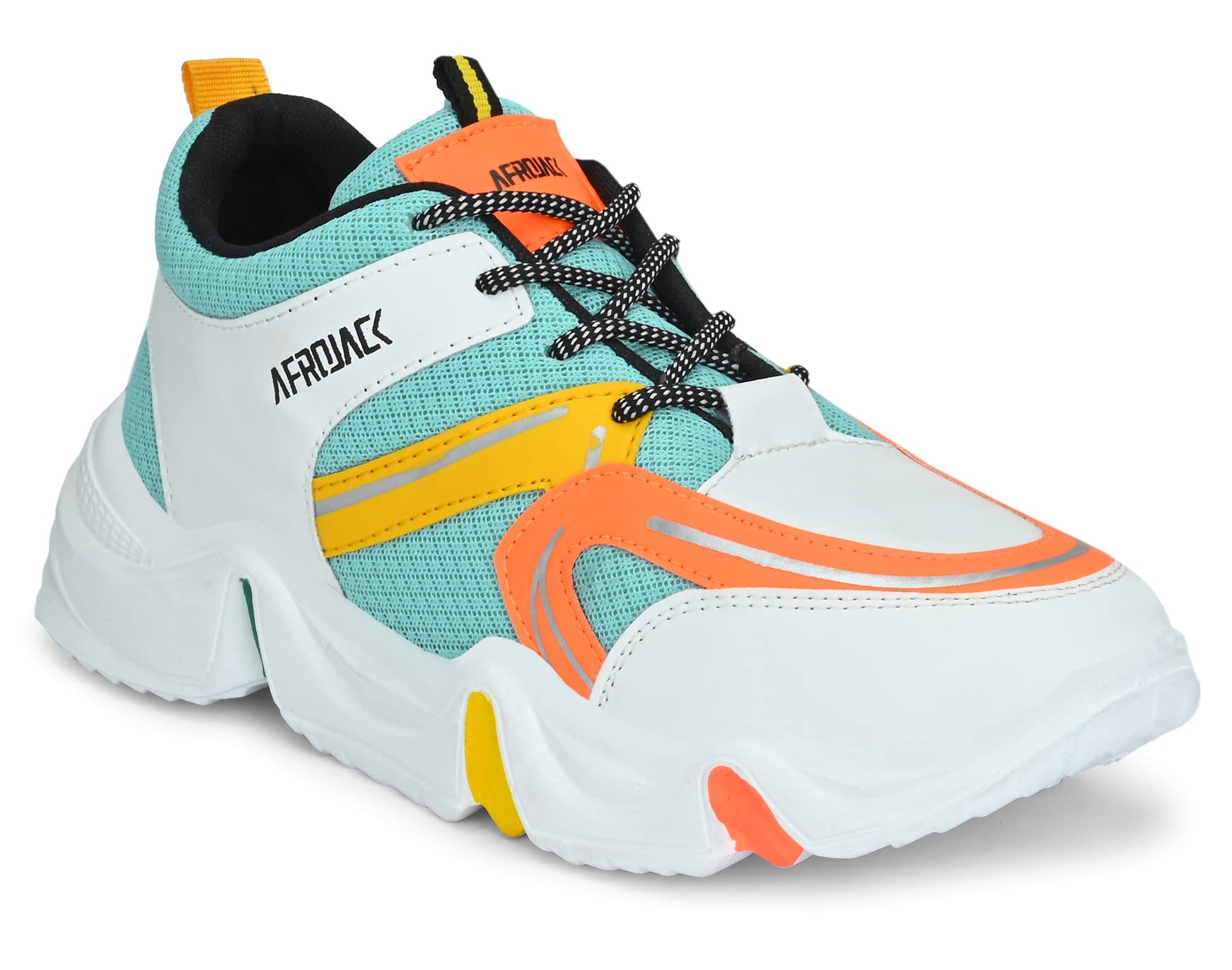 Men's Green Synthetic Walking Shoes- 9UK