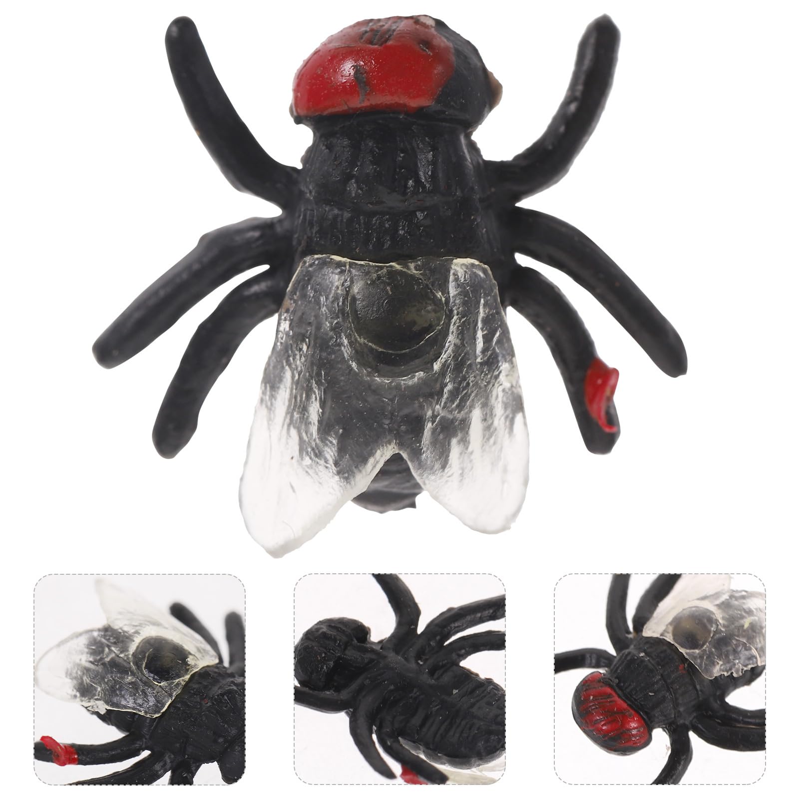 Alomejor 20 Mosche Finte In Plastica - Scherzo Realistico Per Feste Halloween, Gioco Interattivo - 6