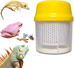 Misturador de cálcio de críquete de réptil, garrafa agitadora de nutrientes para répteis de cálcio, para dragão barbudo, lagartixas, lagartos, camaleões e cobras. Alimentador de críquete