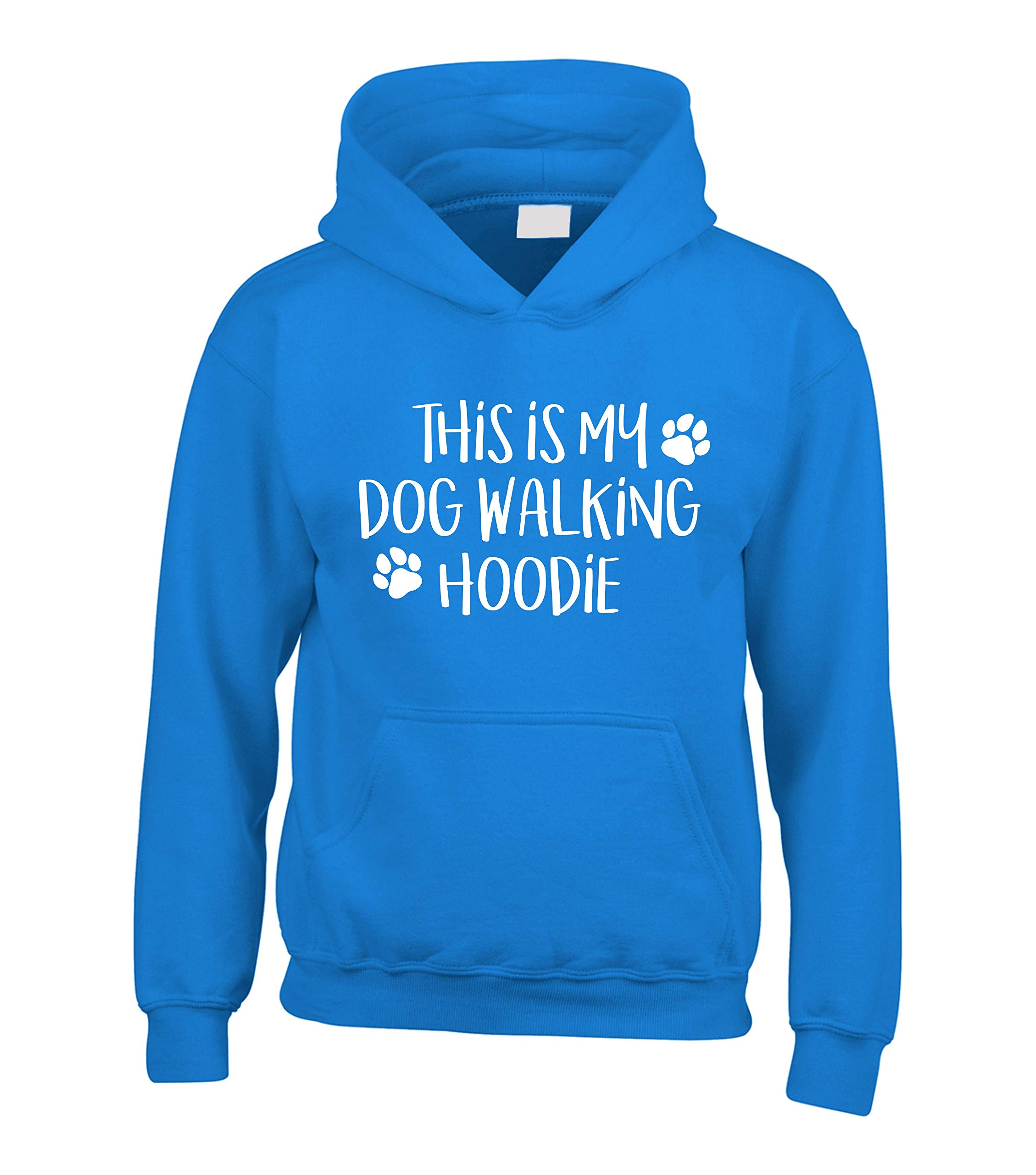 Edward Sinclair | L Sapphire | This is My Dog Walking Hoodie | White Print