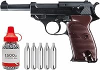 Vista 1 de Wearable4U Umarex Walther P38 Pistola de aire semiautomática de CO2 BB Airgun Blowback Bundle