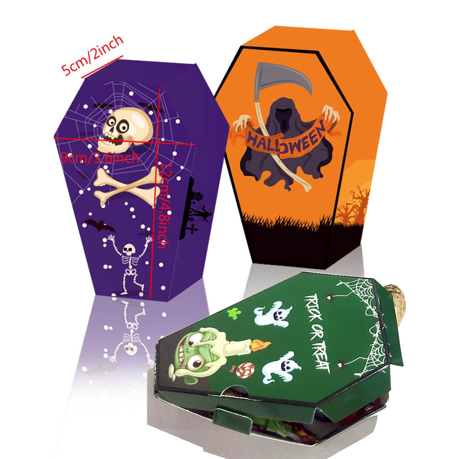 Amazon | 棺型キャンディボックス、ハロウィーンのお菓子ボックス