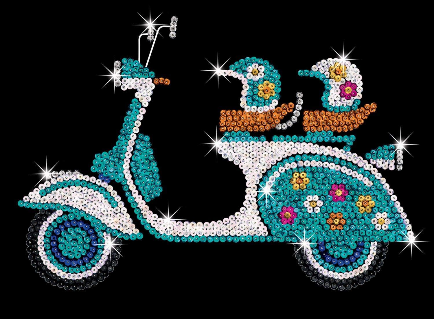 Sequin Art Orange SCOOTER Sparkling Arts and Crafts Kit
