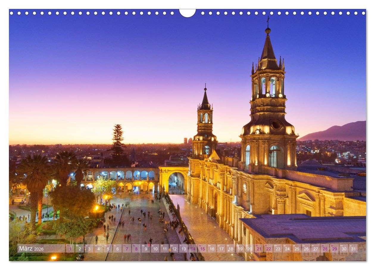 Bekanntes und Unbekanntes Peru (Wandkalender 2026 DIN A3 quer), CALVENDO Monatskalender: Peru ist der Inbegriff von Südamerika und ein Traumziel für Reisende. (CALVENDO Orte)