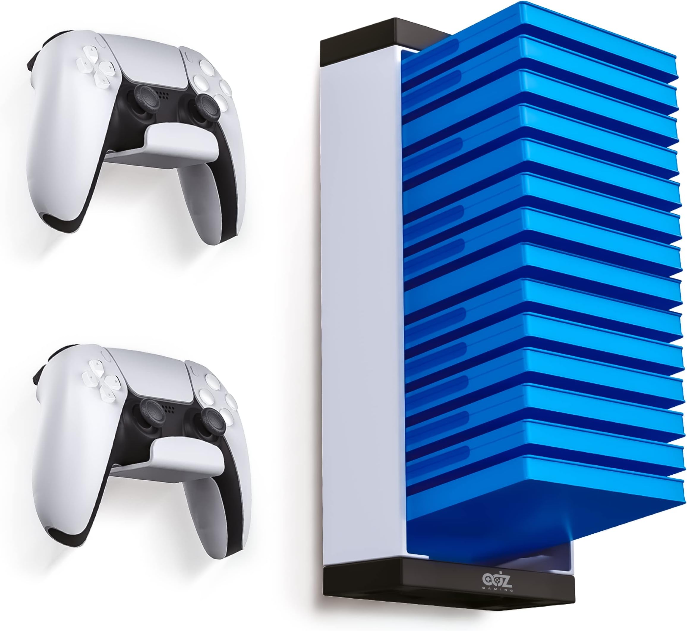 ADZ Game Case Shelf and Controller Wall Mount Holders, Wall