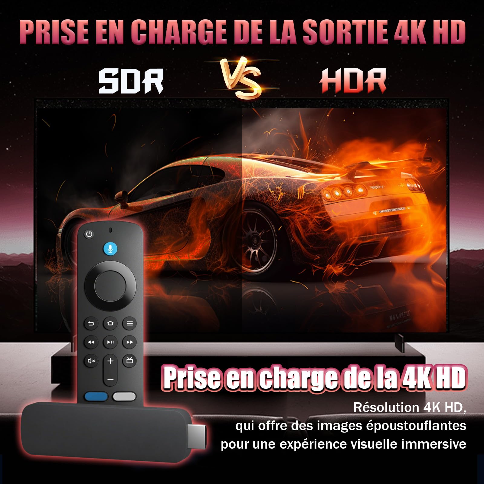 H10 TV Stick, Clé TV Intelligente HD, Android 16.0, Processeur Quad‑Core H313, Compatible Wi‑FI et Bluetooth, Appareil Plug & Play pour TV Internet, Idéal pour Cinéma Maison et Voyages