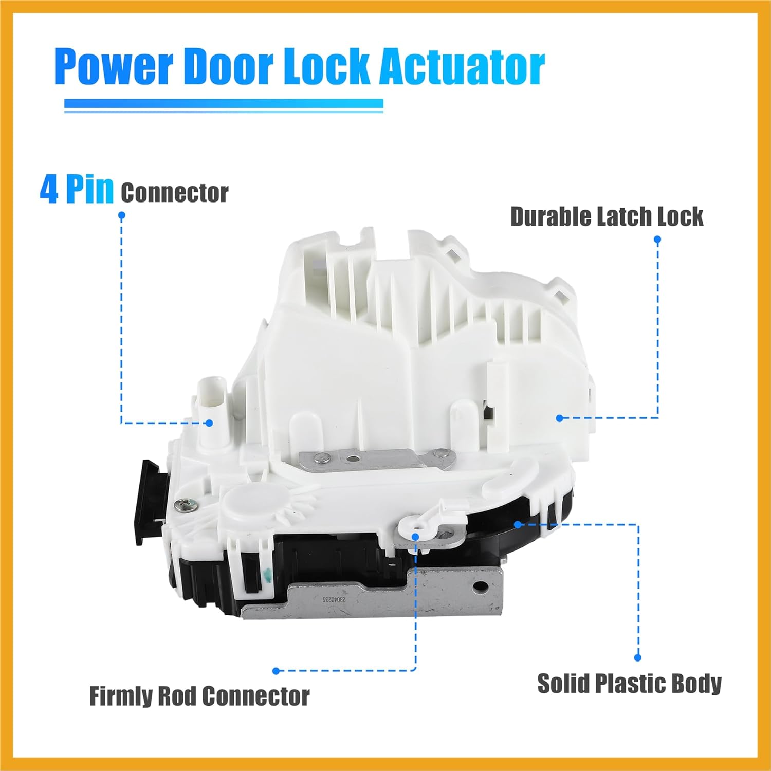 Rear Right Power Door Lock Actuator Assembly Motor for Dodge Durango for Jeep Grand Cherokee No.4589922AH/4589922AF Rear Passenger Side Door Lock Latch Actuator Assy Replacement