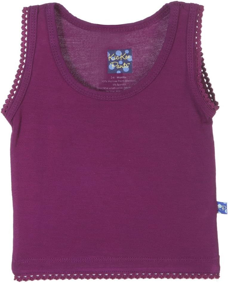 KicKee Pants Little Girls Solid Undershirt Tank, Melody, 2T