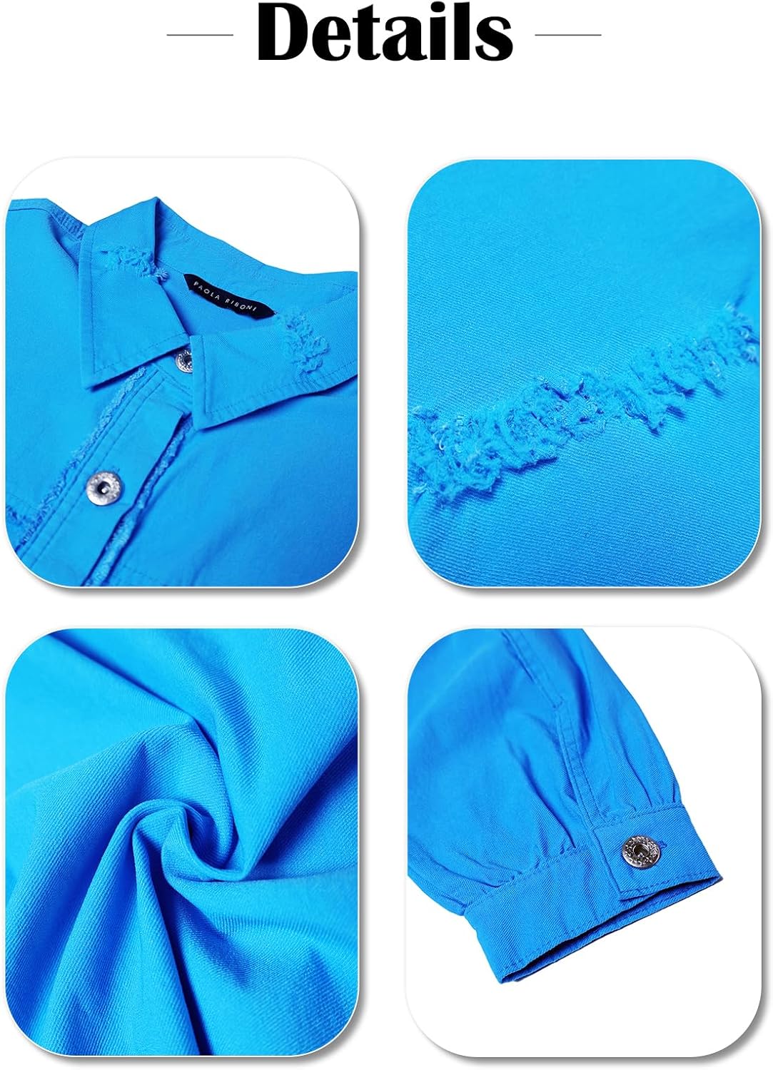 Women's Oversized Denim Jacket Jean Jacket Long Sleeve Casual Denim Shirt for Spring Fashion - Image 4