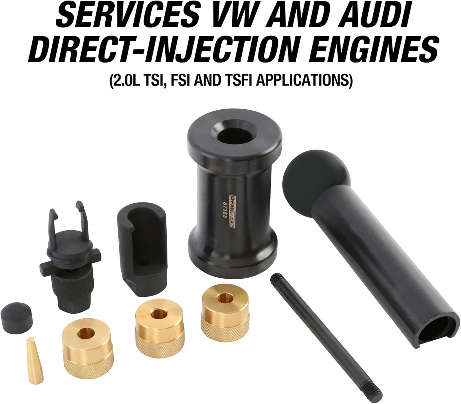 OEMTOOLS 37383 VW Fuel Injector Removal Tool, Audi Fuel Injector Puller Kit for 2.0L TSI/FSI/TSFI Engines, Compatible with T10133, Tool for Professional Automotive Technicians