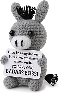 Funny Boss's Day Gifts for Women Men Appreciation Donkey Plush