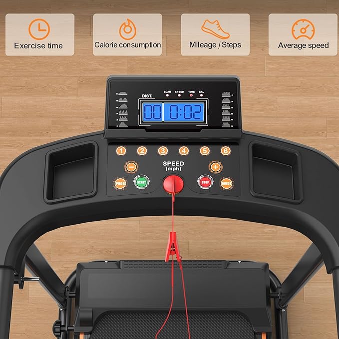 Caminadora Eléctrica Plegable VINGVO con Inclinación, Capacidad 300LBS miniatura 2