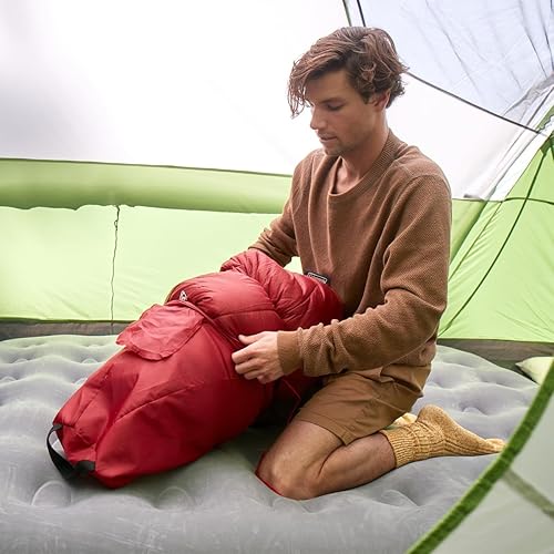 Miniatura 6 de Coleman Flatlands 30F35F40F45F50F Sleeping Bag with Big & Tall & Double Bag Options, Made from 100% Recycled Material, Cool Weather Sleeping Bag