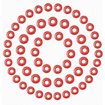 FERRODAY 70PCS Silicone Bottle Gaskets for Swing Top, Leakproof Bottle Seal