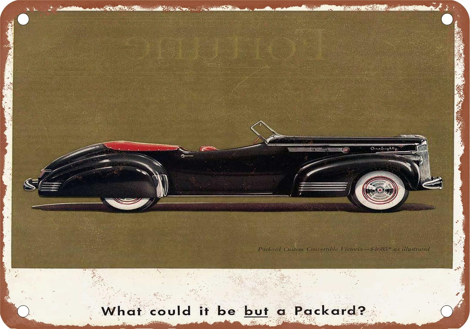 METAL SIGN - 1941 Packard Vintage Ad 07 - Old Retro Rusty Look home decor