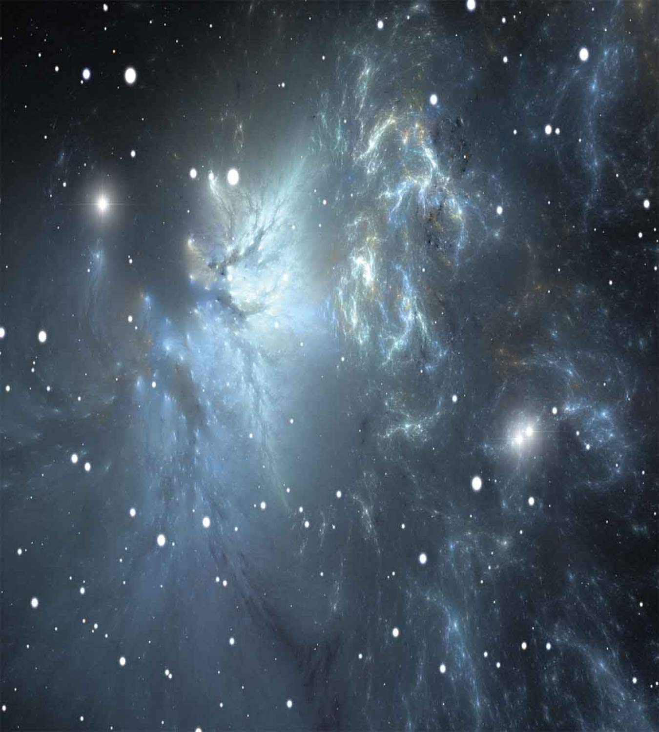 Ambesonne Juego De Ropa De Cama Del Espacio Exterior, Nebulosa Del Espacio Exterior En La Galaxia Con Cúmulos De Estrellas, Arte Misterioso De Astronomía, Juego De Funda De Edredón De 3
