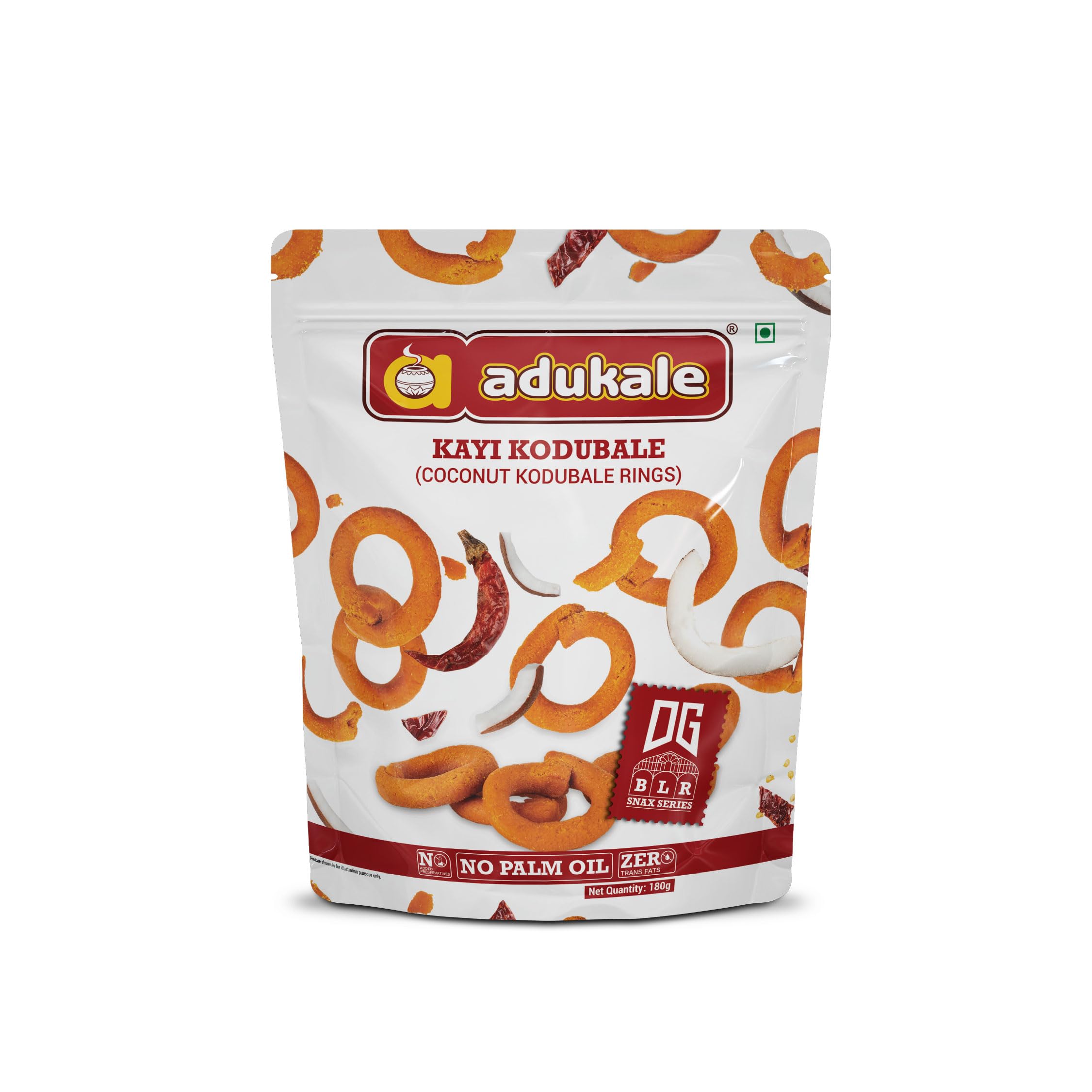 Adukale Kayi Kodubale (Coconut) | No Palm Oil | 180g Pack