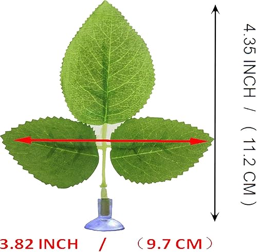 Miniatura 3 de Paquete de 5 accesorios para reposo de peces Betta, hamaca de hojas, almohadilla de hojas para peces beta, copa de peces para peces, crianza de