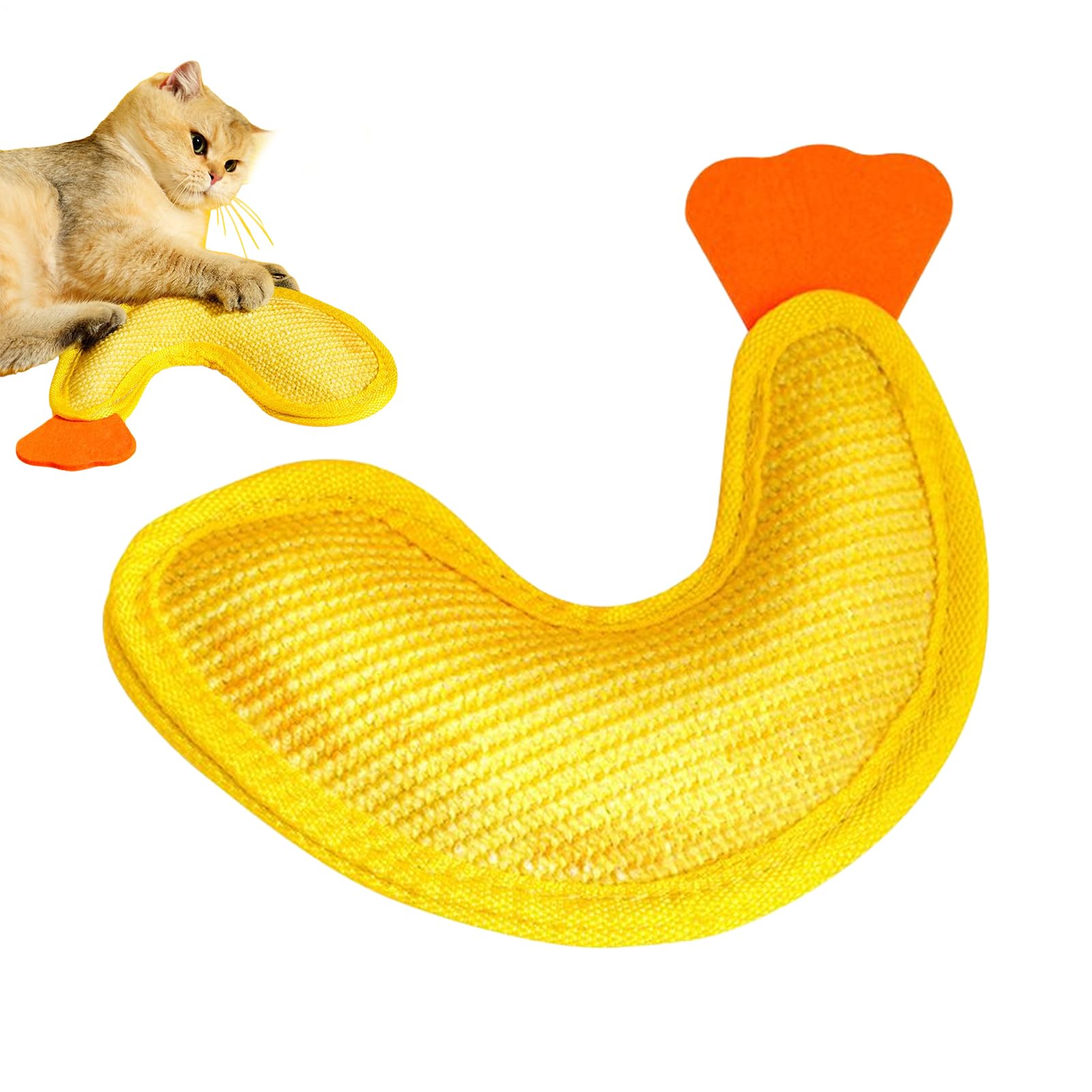 Muñeco mordedor para gatos interactivo con hierba gatera que limpia su dentición de forma divertida