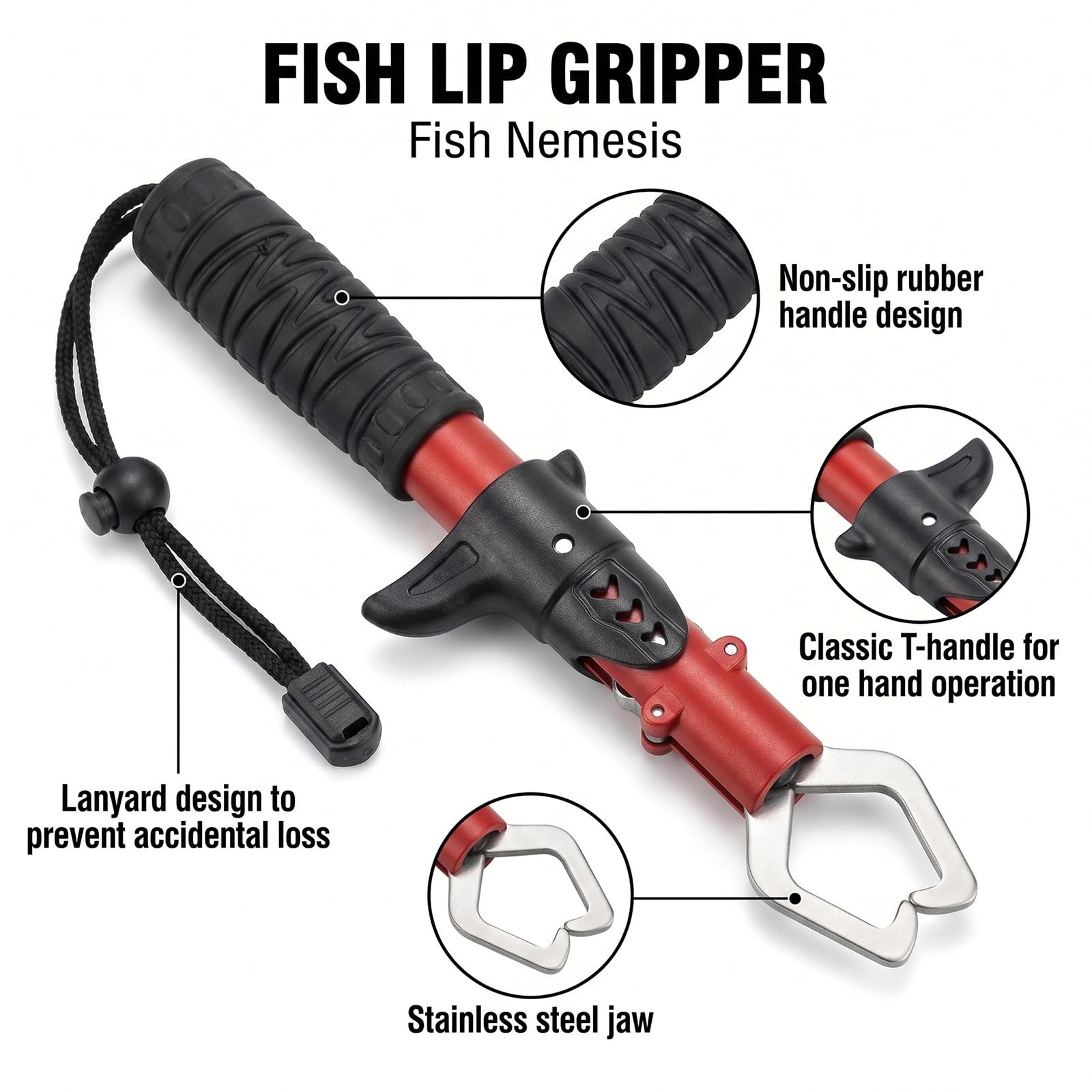 Fishing Tool Kit: Net, Gripper & Pliers - Mouhike -6