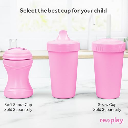 Miniatura 8 de Re-Play - Vasos con tapa de 10 oz., hechos en EE.UU., para niños pequeños de 1 año en adelante, a prueba de derrames, aptos para lavavajillas y