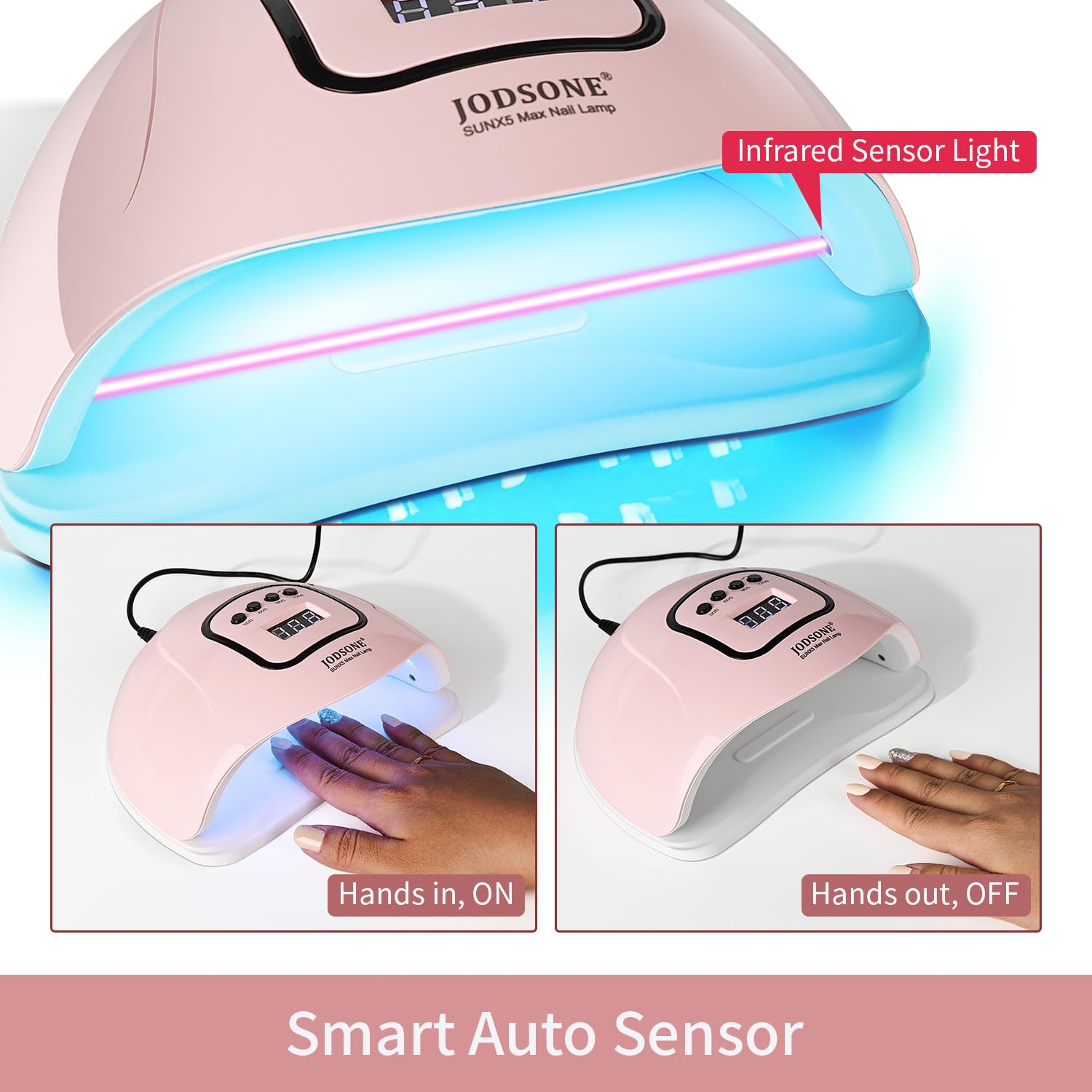Amazon.co.jp: JODSONE U V LED ネイルランプ、ジェルポリッシュ用