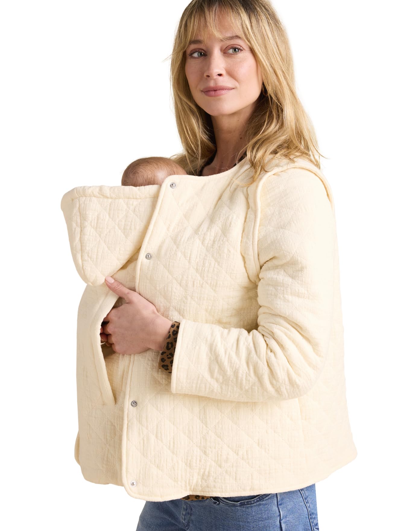 ENVIE DE FRAISE Gesteppte Tragejacke aus Musselin mit Recycling-Polyester & Bio-Baumwolle
