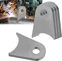 OywhC Weld-On Tabs Steel Shock Mounts: 1/2" Hole, 2-3/8" H x 1-3/4" W x 1/4" T, Fits 1.5-1.8" Axle, Pack of 4 Universal Brackets