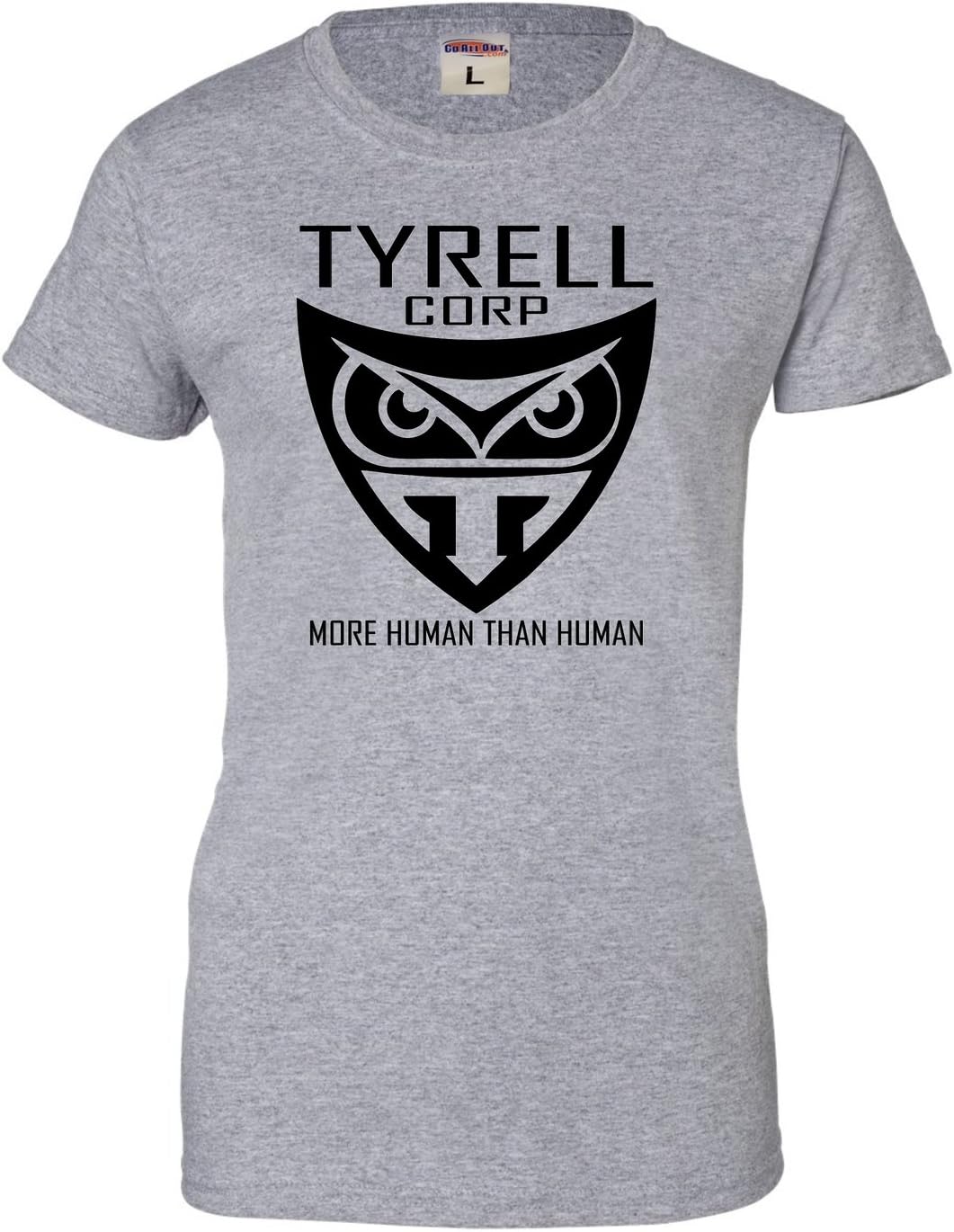 Go All Out X-Large Athletic Heather Womens Tyrell Corporation More Human Than Human T-Shirt