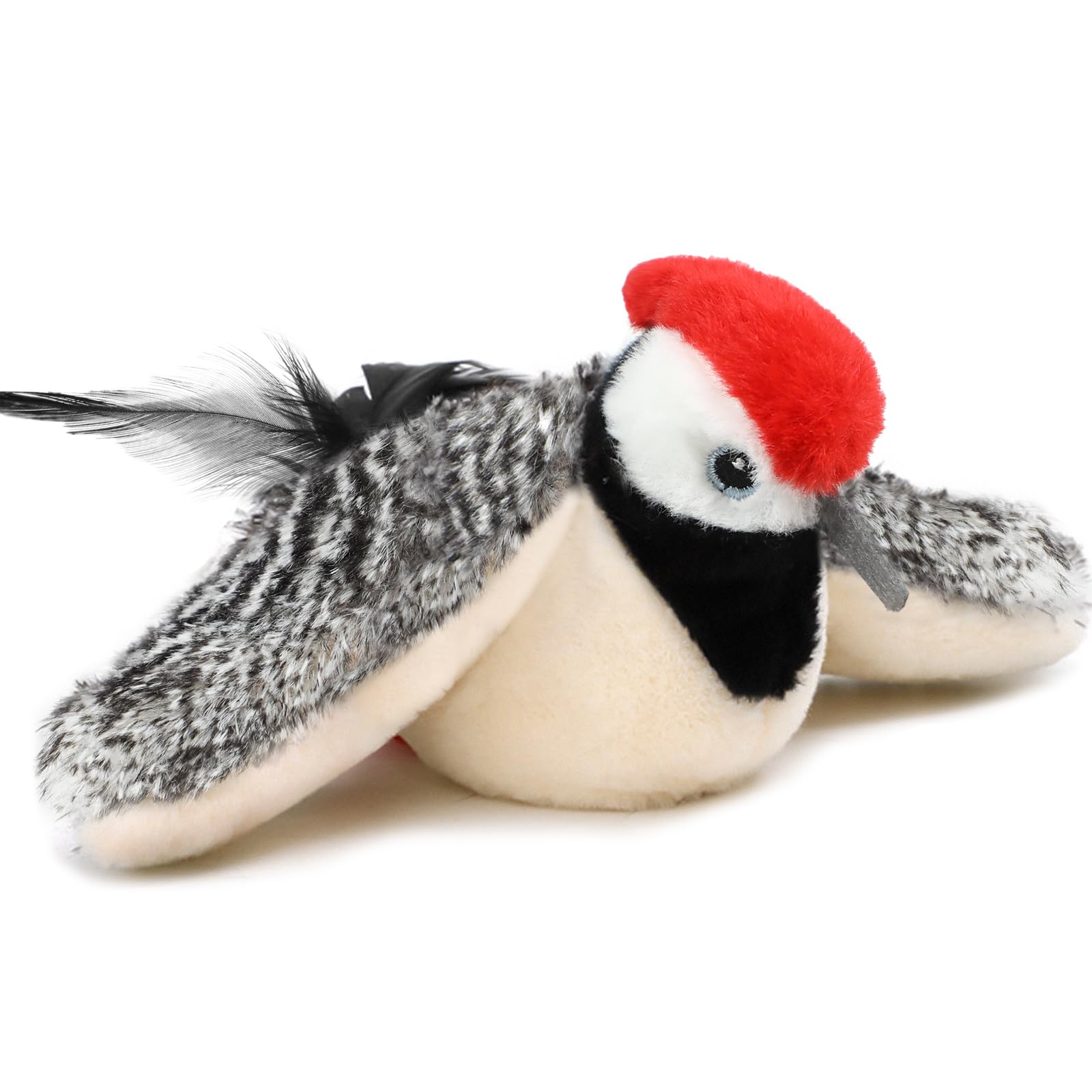 Tocirelo Flapping Bird Cat Toy - Chirping Bird Cat Toy Flapping Wings for Bored Indoor Cats, Interactive Simulated Flying and Realistic Flappy Bird, Touch Activated 7.1" Kitten Kicker Toy with Catnip