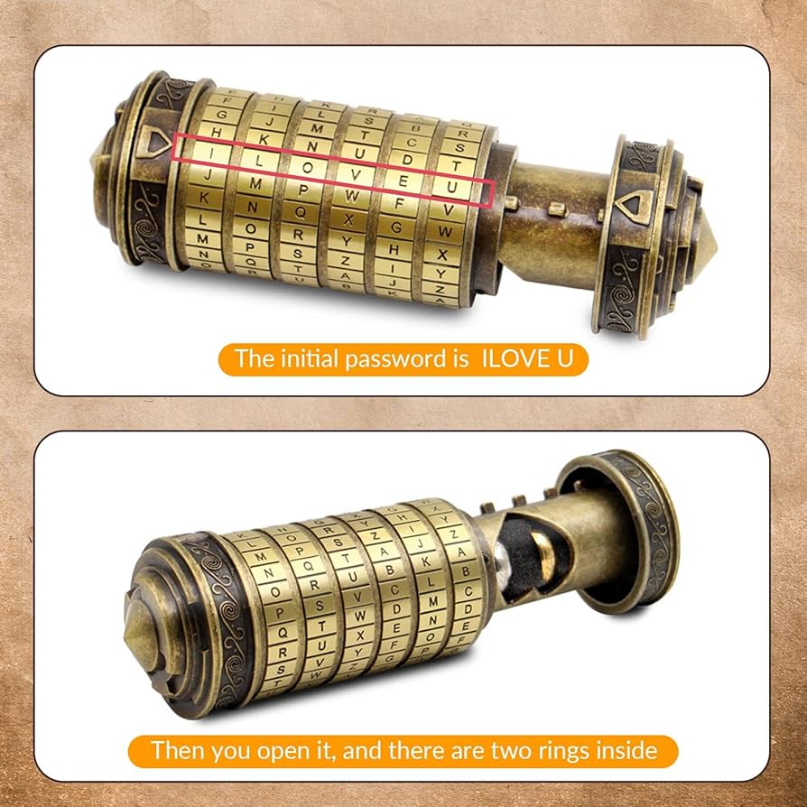 Cryptex Da Vinci Code Mini Cryptex Lock Puzzle Boxes With Hidden Compartments