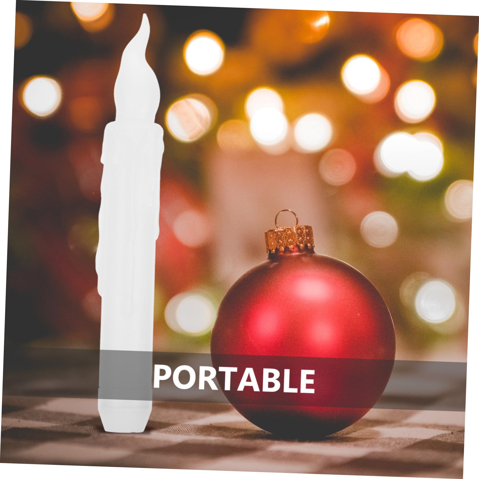 Artibetter 12 pezzi Candele Natalizie LED Decorazioni da Tavolo Eleganti per Festa e Duratura e Giardino