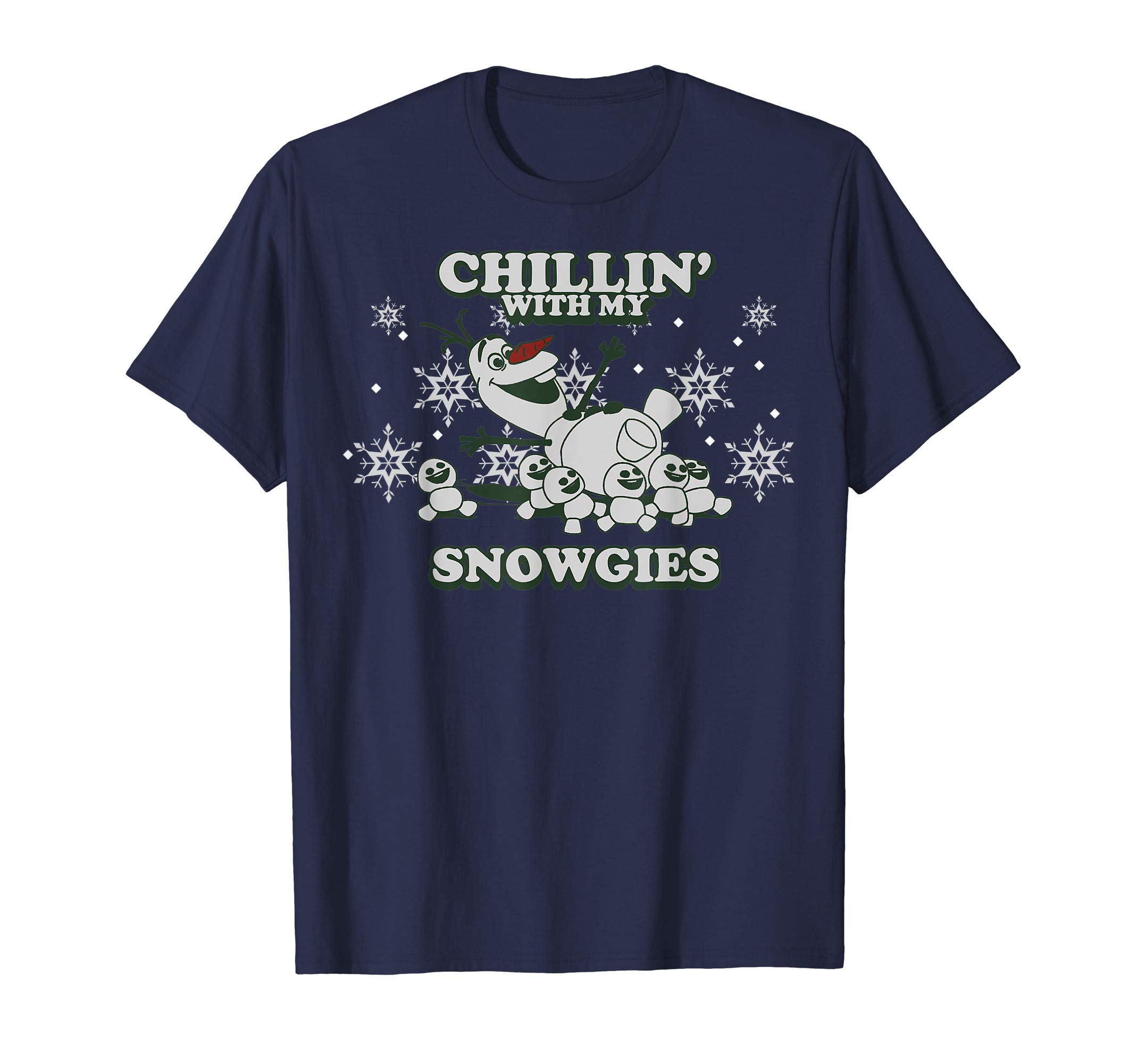 Disney Frozen Olaf Chillin' With My Snowgies Snowflake T-ShirtOEKO-TEX STANDARD 100